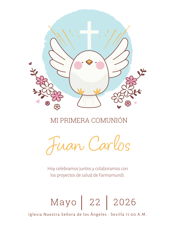 Tarjetones Solidarios de Comunión