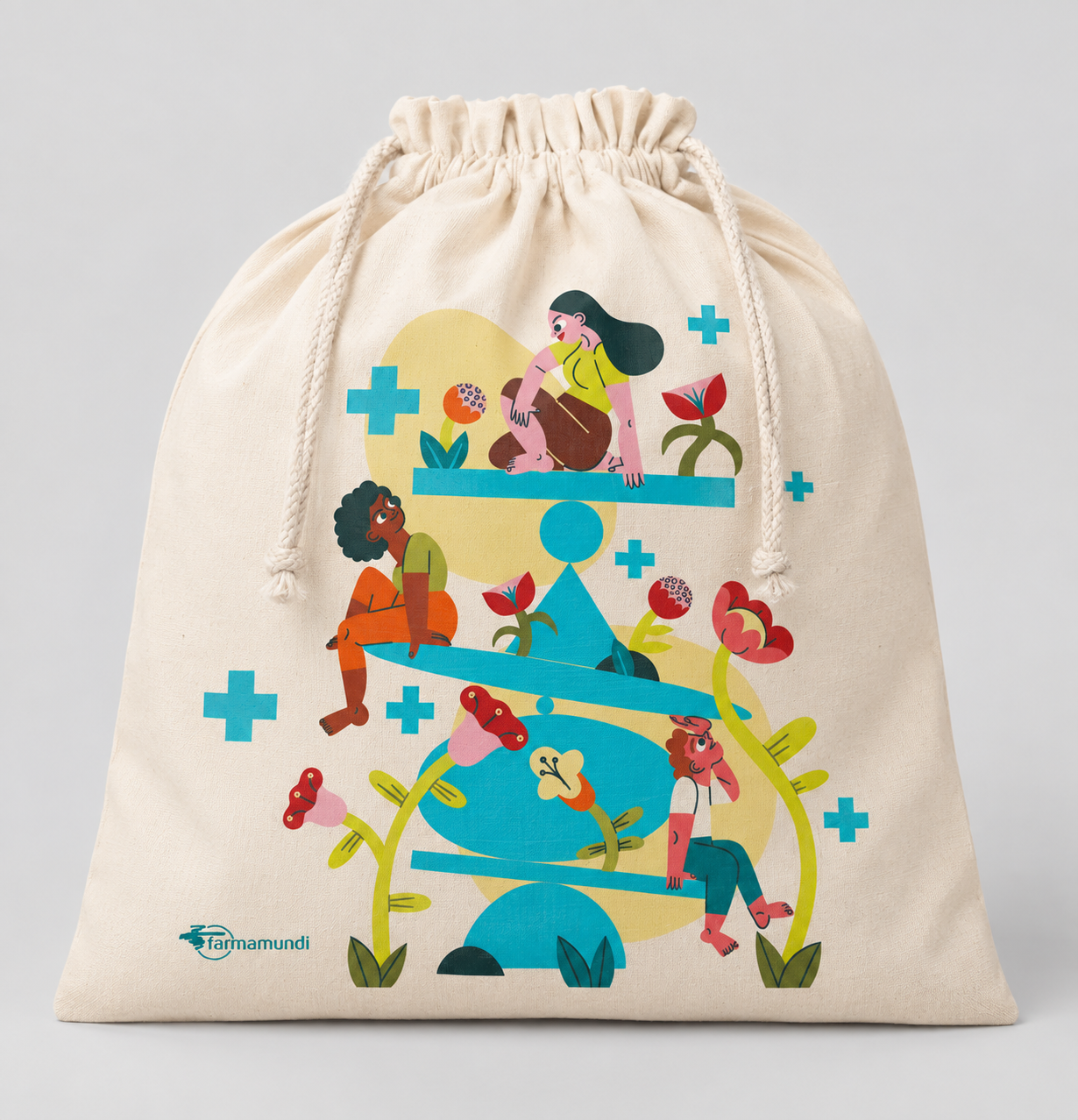 Saquito solidario ilustrado